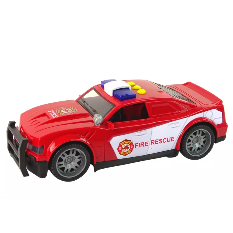LEAN TOYS Tuletõrjeauto 1:14 Tuled Helid Punane