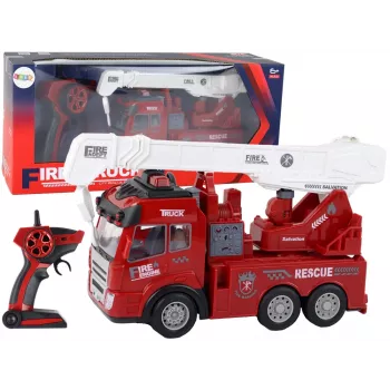 LEAN TOYS Tuletõrjeosakond koos kraanaga kaugjuhtimispult mudel