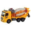 LEAN TOYS Betoonisegisti veoauto pöörlev pirn heli valgus kollane 1:16