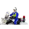 LEAN TOYS politseimootorratas mootoriga politsei helid ja tuled politseiauto