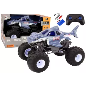 LEAN TOYS suur maastikul juhtimiskaugusega auto 2.4G RC 1:6 Shark