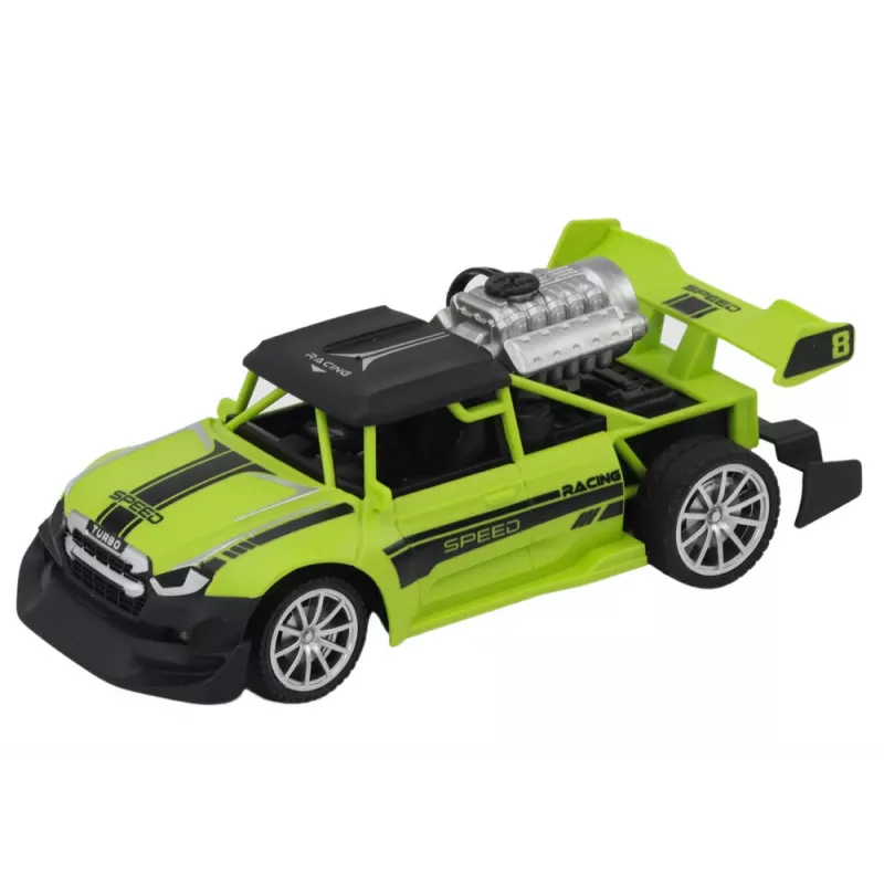 LEAN TOYS RC Sentence Car 1:20 suitsuefektiga tuled roheline