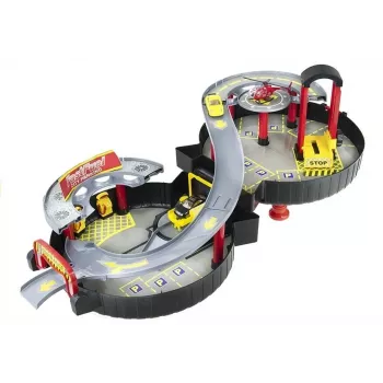 LEAN TOYS Parkla Autogaraaž Kohver Ring Kahetasandiline