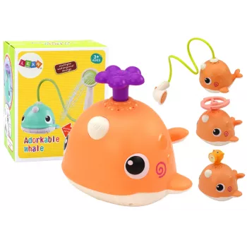 LEAN TOYS Vaal Vannimänguasi 3 Otsikut Oranž