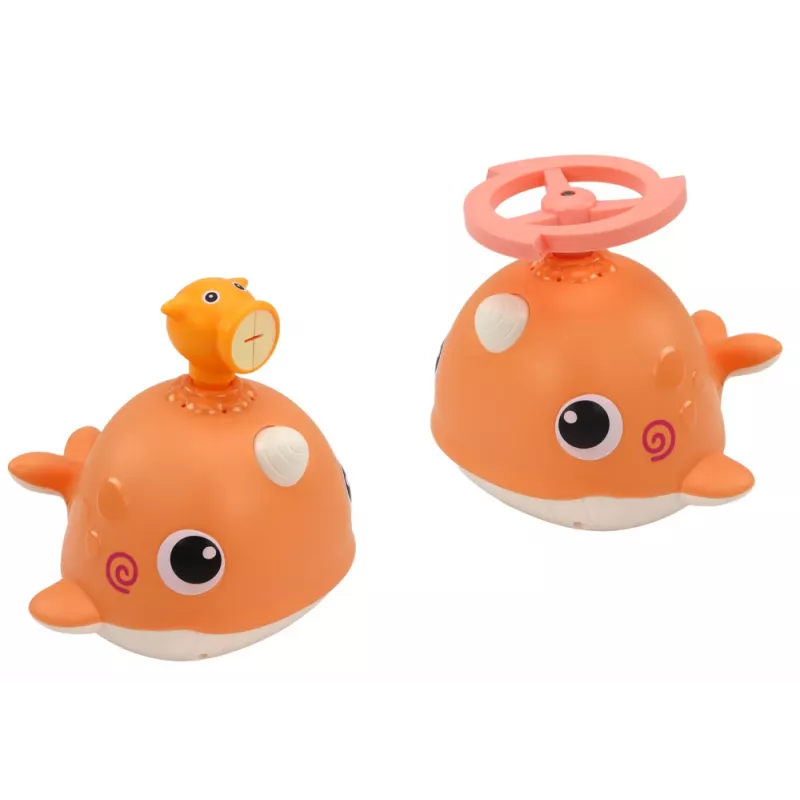 LEAN TOYS Vaal Vannimänguasi 3 Otsikut Oranž