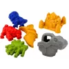 LEAN TOYS Liivakopa komplekt koos duši, spaatli, reha, vormide ja dinosaurusega