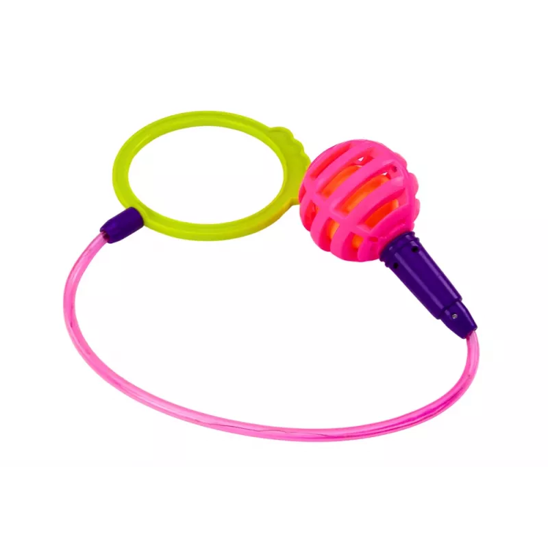 LEAN TOYS Skipper Hula Hop hüppenöör, roosa, LED