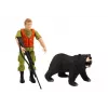 LEAN TOYS Maastikujahi auto Hunter Bear tulede ja helidega beež