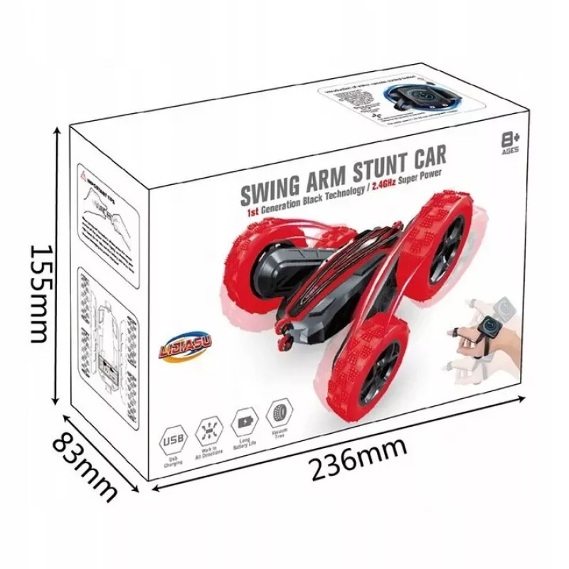 LEAN TOYS Twister trikkidega autole žestikontroll ja kaugjuhtimispult sinine