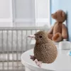 LEAN TOYS pehme kiivi-lind mänguasi maskott kaisukaru tumehall 25cm
