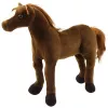 LEAN TOYS Plüüsist Hobune Mänguasi Maskott Kaisukaru Tume Pruun 40cm x 37cm