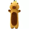 LEAN TOYS Plüüsist kapibaara maskott puuviljakujulise ovaalse padjaga, pruun, 45 cm