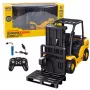 LEAN TOYS kaugjuhitav tõstuk RC 2.4G alusega kollane