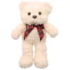 LEAN TOYS pehme maskott kaisukaru kaisuloom vibuga valge 30cm