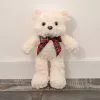LEAN TOYS pehme maskott kaisukaru kaisuloom vibuga valge 30cm