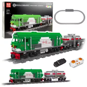 LEAN TOYS ehitusklotsid kaugjuhitav tank rong RC 1090 tk.