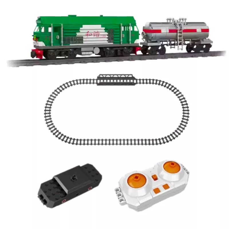 LEAN TOYS ehitusklotsid kaugjuhitav tank rong RC 1090 tk.