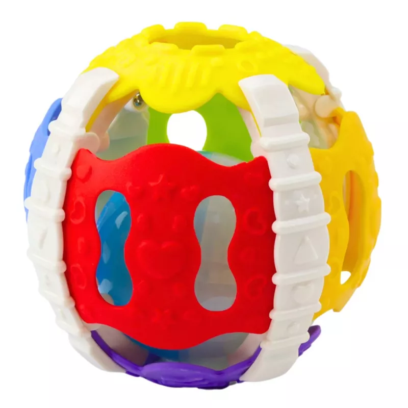 LEAN TOYS Sensoorne pall beebidele kummist tuled helid värviline