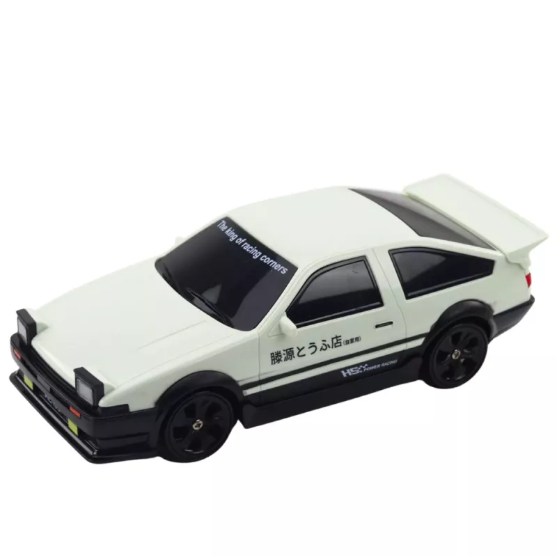 LEAN TOYS triivauto vahetatavate ratastega kaugjuhitav RC 4WD valge