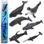 LEAN TOYS miniatuursete kujukeste komplekt mereloomad imetajad mõõkvaal foto delfiin 6-8cm 6tk