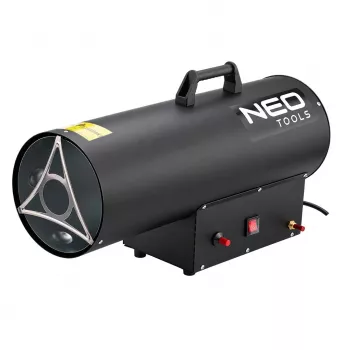NEO TOOLS 90-085-01 gaasiküte 50 kW termostaadiga, IPX4, LPG, 1000 m³/h õhuvool, sisaldab regulaatorit ja voolikut