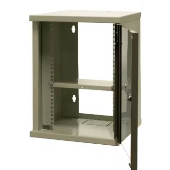 EMITER EM/SOHO-9U 10 inch 9U seinale kinnitatav võrgukapp klaasuks, 325×330×445 mm, must