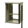 EMITER EM/SOHO-9U 10 inch 9U seinale kinnitatav võrgukapp klaasuks, 325×330×445 mm, must