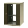 EMITER EM/SOHO-9U 10 inch 9U seinale kinnitatav võrgukapp klaasuks, 325×330×445 mm, must