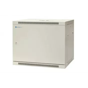 EMITER EM/AP6409-B 19-tolline 9U seinale kinnitatav võrgukapp, 600x450x500 mm, lukustatav terasuks, must