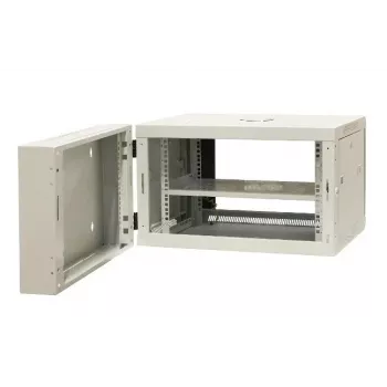 EMITER EM/AH6506 19 inch seinale kinnitatav võrgukapp 6U, karastatud klaasuks, 600×550×370 mm, must
