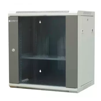 EMITER EM/AP6412 12U seinale kinnitatav võrgukapp 600x450x635mm klaasuks must