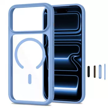 TECH-PROTECT MAGONE MAGSAFE CC + GLASS 2-PACK IPHONE 17 PRO / 18 PRO helesinine/läbipaistev