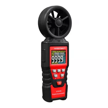 HABOTEST HT625B digitaalne anemomeeter USB-ga, tuule kiiruse/temperatuuri/õhu mahu mõõtja, taustvalgustusega LCD, väline tiivikuandur
