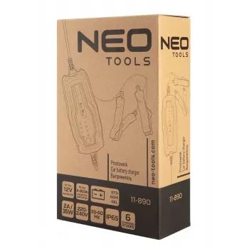 NEO TOOLS 11-890 automaatne akulaadija 2A/35W 12V pliiaku, AGM, geelakudele 4-60Ah