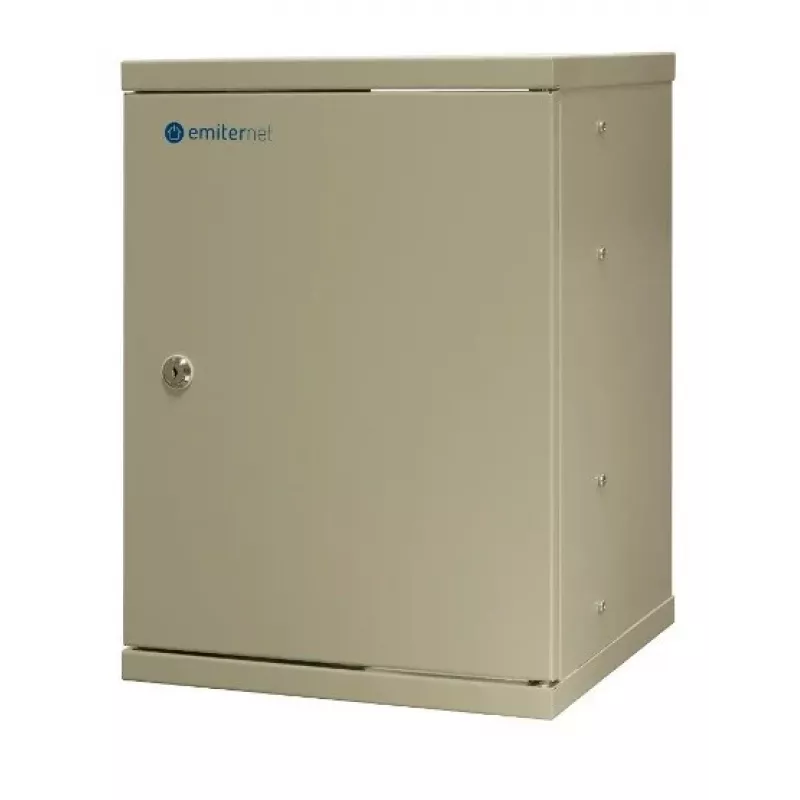 EMITER EM/SH02B5412-08 Light Series 19-tolline 12U seinale kinnitatav võrgukapp, karastatud klaasuks, 550×450×590 mm