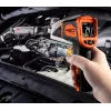 NEO TOOLS 75-276 püromeeter, mittekontaktne infrapunatermomeeter kahe lasersihikuga, -50°C kuni 880°C, 12:1 D:S, reguleeritav kiirgusvõime, taustvalgustusega LCD