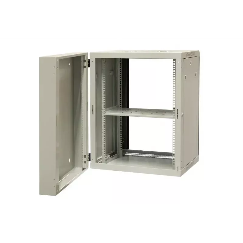 EMITER EM/AH6515 15U seinale kinnitatav võrgukapp 600x550x770 mm, karastatud klaasuks, must