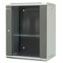 EMITERNET EM/AP6415 15U seinale kinnitatav võrgukapp karastatud klaasuksega, 600x450x770 mm, must