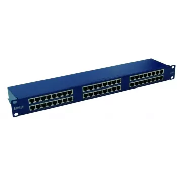 EMITERNET PATCH PANEL 19, 48XRJ45 STP CAT.6 (1U) KOOS RIIULIGA, SININE