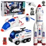 LEAN TOYS Suur kosmosesett jaam rakett süstik uurimissõiduk astronautid