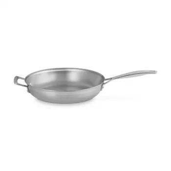 LE CREUSET 3-kihiline roostevabast terasest pann ilma katteta Ø28cm