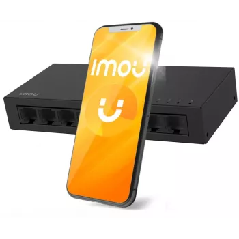 IMOU SF108 8-porti Fast Ethernet haldamata laua-kommutaator, metallkorpus, 10/100 Mbps, Plug and Play