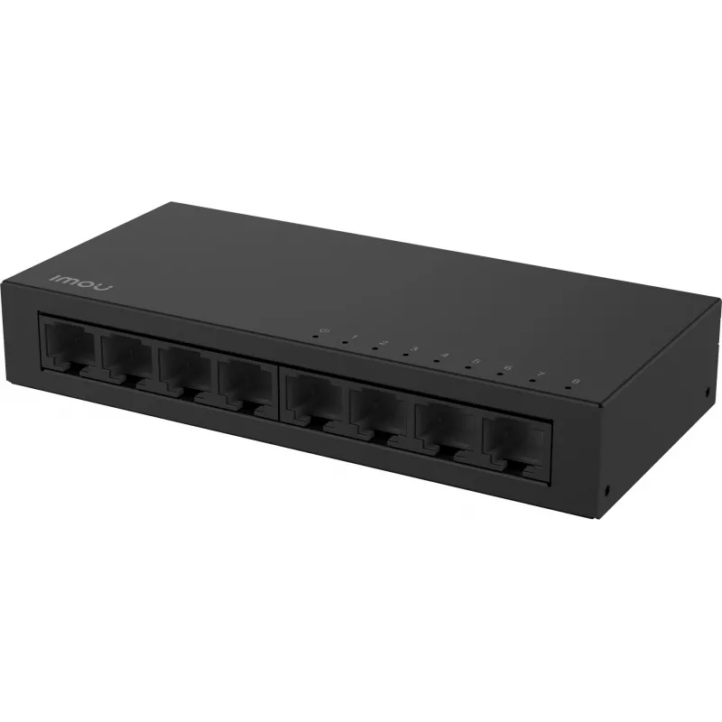 IMOU SF108 8-porti Fast Ethernet haldamata laua-kommutaator, metallkorpus, 10/100 Mbps, Plug and Play