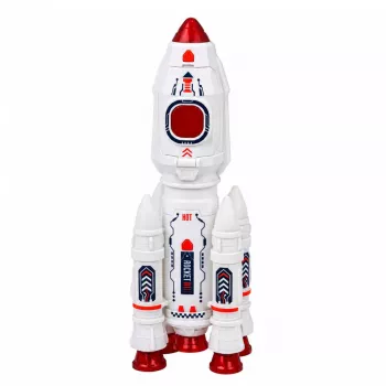 LEAN TOYS Kosmosekomplekt raketid, süstik, astronautid, moodul, tuled, helid