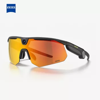 BleeqUp Ranger AI spordikaameraga prillid Zeiss must