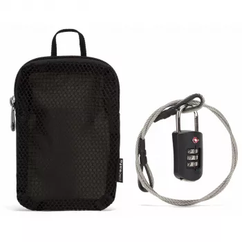 Pacsafe Prosafe 1000 kombinatsioonlukk teraskaabliga
