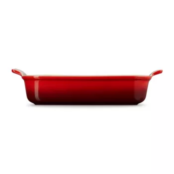 LE CREUSET ristkülikukujuline ahjuvorm Heritage keraamika 32x24cm / 4L punane