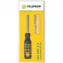 FIELDMANN FDS 1007-11R 12-osaline kruvikeeraja otsakute komplekt ergonoomilise käepidemega, kroomvanaadiumterasest otsakud, magnetiline hoidik, slotted/Phillips/Pozi/Torx