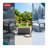 KETER aiamööbli komplekt Scandi Linea rõdusett hall