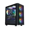 Zalman M4 SE must mATX Mini Tower arvutikorpus koos 6x 120mm FRGB ventilaatoriga
